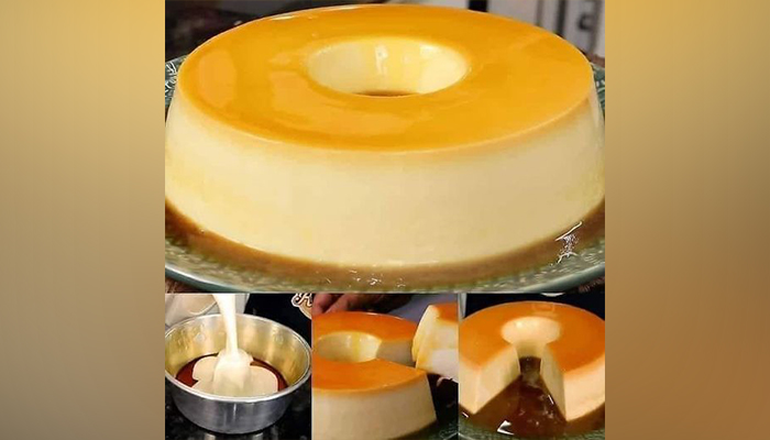 Pudim gelado sem ovo e sem forno